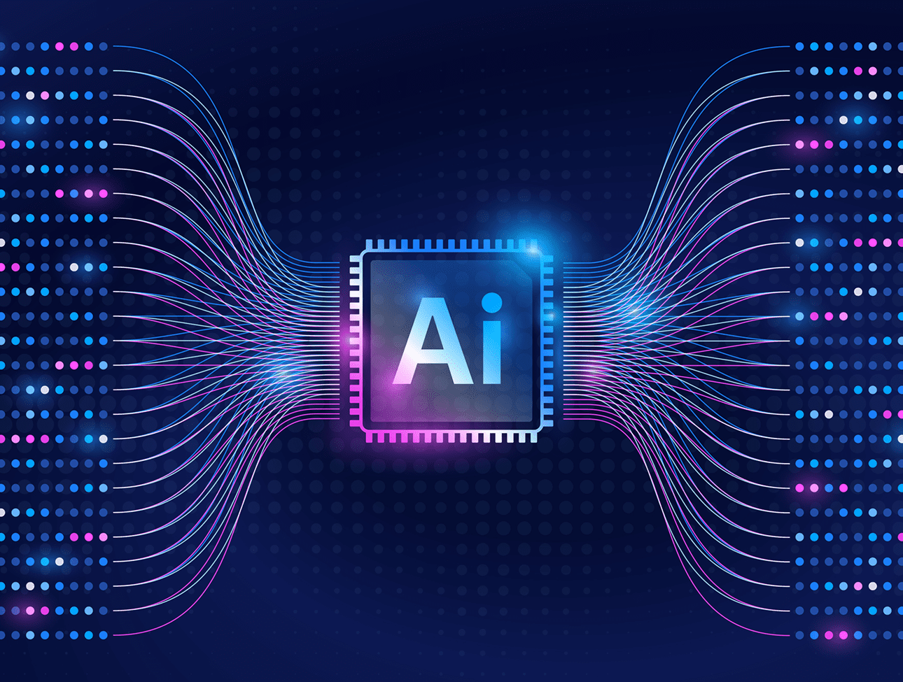AI processor with digital data flow